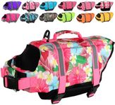 Doglay Dog Life Jacket, Dog Life Vest for Swimming Boating, Adjustable Puppy Life Jacket with Reflective Stripes, Superior Buoyancy Dog Swimming Vest for Small Medium and Large Dogs