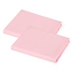 American Baby Company 2-Pack 100% Natural Cotton Percale Standard Toddler Daycare/Pre-School Cot Sheet, Pink, 23" x 40", Soft Breathable, for Girls