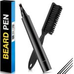 Beard Pencil Filler for Men Pen – Patchy Fix Beard Liner for Natural Fuller Look (1, Black)