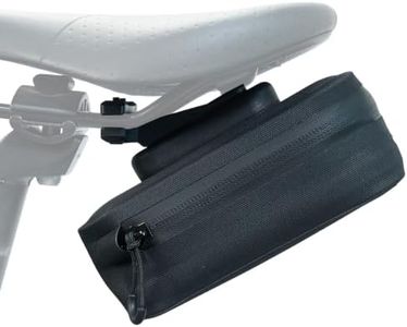Danuosie Bike Seat Bag, Magnetic & Waterproof Saddle Bag Bicycle, Quick-Release Bike Bag, Bicycle Under Seat Bag for Mountain Road Bikes