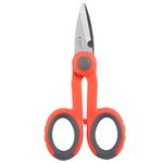 5.5 Inch Multipurpose Fiber Optic Kevlar Shears Scissors Cut Electrical Wire Coax Cable