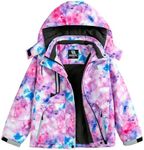 Simplee kids Girls Waterproof Ski Snow Jacket Fleece Raincoat Colorful Winter Coat Warm Hooded