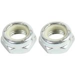 Generic Kingpin Nuts Silver for Skateboard Longboard Trucks 2 pc Set