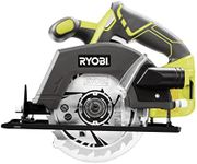 RYOBI 18 V ONE+ Cordless Circular Saw R18CSP-0 (Saw Blade Diameter 150 mm, Cutting Depth 90°/45° 45/32 mm, Tool-Free Depth Adjustment, Includes Parallel Stop, O, Battery and Charger in Box)