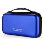 alavisxf xx CD Case, 96 Capacity Hard EVA Blu-ray Storage Orangier Wallet Bag Protable CD Case Holder for Car Home Travel (Blue96, 96 Capacity)