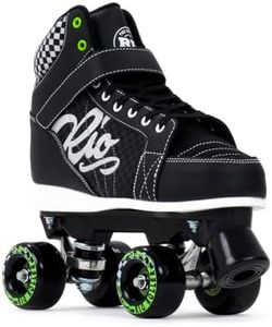 Rio Roller Mayhem II Quad Skates for Children and Adults, Stylish Unisex Roller Skates with Lace & Hook & Loop Fastening, Comfortable Supportive Design with Exclusive Wheels for Indoor and Outdoor Use