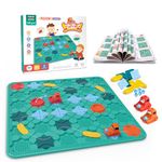 STEM Board Games - Logical Road Builder Brain Teasers Puzzles Toys for Kids 4-8 Year Old, Family Educational Montessori Toy for Boys Girls Aged 4 5 6 7 8 Preschool Classroom Learning (50 Pcs)