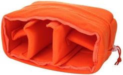 Yimidear Shockproof Padded Foldable Partition Camera Insert Protective Bag for DSLR Shot Or Flash Light (Orange)