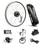 YOSE POWER 27.5'' E-bike Conversion Kit 36V350W Rear Wheel Motor for Cassette with Integrated controller 36V13Ah Battery