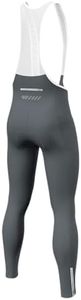 Lo.gas Men's Cycling Bib Pants Padded Bike Cycling Bibs Pants Men Tights with Shoulder Straps 4D Padding Breathable Quick-Dry Grey-L