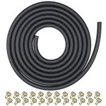 YGQ 5mm (3/16") ID Fuel Line Hose 2.4M (8 Feet) Gas Tube for Honda Kawasaki Kohler Briggs & Stratton Champion Generac Small Engines Mini Bike ATV Generator with 20 Clamps