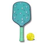 BANG IT T700 Pickleball Paddle Graphite Racket | USAPA Approved | Lightweight Honeycomb Core | PU Rubber Cushion Comfort Grip & Edge Protection | Pickleball Paddle Intermediate - 40 Holes Outdoor Ball