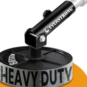 EVERSTRONG T Bar Row Olympic Bars - Gym Equipment for Landmine Attachment - Heavy Duty Steel Landmine base for Home Fitness Workouts - T-Bar Row for Two Inches Olympic Bar