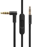 Solo Replacement Cable with in-line Microphone and Control Compatible with Beats by Dr Dre Headphones Studio Pro Detox Wireless Mixr Executive Pill(Black)