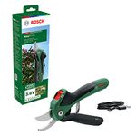 Bosch Cordless Secateurs EasyPrune (Integrated 3.6 Volt Battery; 450 Cuts per Battery Charge; Rechargeable with Micro-USB Cable; in Carton Packaging)