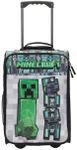 Bioworld Minecraft Creeper Youth 18 Soft Sided Roller Carry-On Travel Suitcase