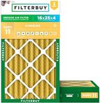 Filterbuy 16x25x4 Air Filter MERV 1