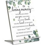 Chunful Memorial Table Sign for Wedding, Wedding Wooden Decorations for Reception, Sympathy Gift in Loving Memory Wedding Sign, Wood Welcome Rustic Wedding for Weddings Gifts Anniversaries Reunions