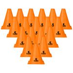 BELCO Sports 6 Inch Cone Marker Set Orange (Orange, Pack of 18)