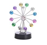 KRESHU Galaxy Perpetual Kinetic Heart Orbital Motion Desktop Electronic Desk Toy Perpetual Ornament Rotating Scientific Toy Tool for Home Bedroom, Office, Business Hub, Science Fair (1-pcs)