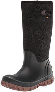 Bogs Womens Whiteout Boot Snow, Faded Print-Black, 7