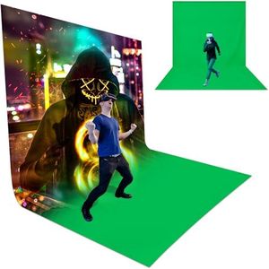 LimoStudio 10 x 20 ft. Chroma Key, Non-Woven Fabric Solid Color Green Screen Photo Backdrop Studio Photography, Non-Gloss Reflective Fabrication, A - Grade Premium Green Backdrop Screen, AGG3030