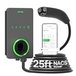 Autel Home Smart Level 2 EV Charger NACS, Up to 50Amp, Hardwired 240V EV Charger, Indoor/Outdoor Car Charging Station, Flexible 25-Foot Cable, Compatible with Tesla