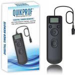 Quikprof LCD Time Lapse Intervalometer Remote Control for Sony A7, A7 II, A7R, A7R II, A7S, A3000, A5000, A5100, A6000, for DSLR Camera