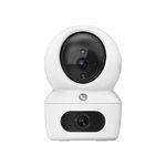 EZVIZ by Hikvision | H7C Dual-Lens (2K + 2K) Resolution Pan & Tilt Wi-Fi Camera | Panic 2 Way Call Button | AI Human Detection | Panoramic View |Smart Color Night Vision| Upto 512GB SD Card Support