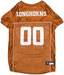 Pets First NCAA College Texas Longhorns Mesh Jersey for DOGS & CATS, Size XX-Large, Licensed Dog Jersey with your Favorite Football/Basketball College Team