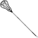 STX Lacrosse Fortress 300 Girls Complete Stick with Crux Mesh 2 Pocket, Black