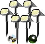 Solar Spot Lights Outdoor 6 Pack, U