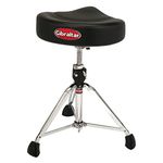 Gibraltar Drum Stool 9000 Series Saddle Pro Series 2-Tone, 9608-2T (Diameter: 40cm, Vinyl Seat, Memory Lock, Height Adjustment Spindle, 'Super Foot' Rubber Feet)