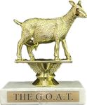 Griffco Supply The Goat Trophy - G.O.A.T Greatest of All Time Trophy, Funny Trophy for Boss, Coworker, Friend - Fantasy Trophy, Awards and Trophies Funny Work Gifts for Office