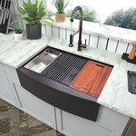 ARAUSK Farmhouse Sink Black Matte K