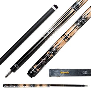 Moyerely Carbon Fiber Pool Cue,11.8mm/12.5mm Low Deflection Cue Stick,Professional Pool Stick with Box Case (MF3-12.5mm, Wavy Pin)