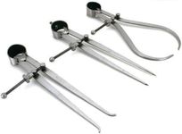 Spring Caliper Set 3 Pieces KALANJARI - Inside, Outside & Divider 8" Inch / 200mm, for Measuring Tool, Workshop, Tool Room