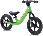 RoyalBaby Dinosaur 12 Inch Kids Balance Bike, Lightweight Magnesium Alloy Frame, Adjustable Seat, for Toddler Boys and Girls Ages 3-5, Green