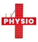 SANLITES PHYSIOTHERAPHY CENTER SIGN BOARD,LED SIGN BOARD FOR PHYSIO CENTERS,PHYSIOTHERAPY CENTERS,SPORTS PHYSIO,REHABILATION PHYSIO,FLASHING-18 X 18 - FLANGE - WALL MOUNTABLE-STORE FRONT-PIXEL LED…