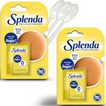 Zero Calorie Splenda Sweet Minis 500 tablets (2 Pack) - Sugar Sucralose - Pocket Size Dispenser Sweetener - Sugar Mini Tablets for Tea, Coffee and Hot drinks -Reusable Tea Spoons Included