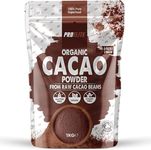 Organic Cacao Powder Vegan Peruvian Unsweetened Natural and Pure from Raw Cacao Beans from Theobroma Cacao Plant Suitable for Baking Hot Chocolate by PROELITE (1000g)