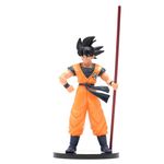 Daiyamondo Premium Anime Action Figure- Unlease The Power of Highly Detailed Collectible with Dynamic Pose (Goku with Stick)(16cm Height)