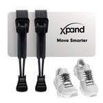 XPAND Round Lacing. Elastic No Tie Shoelaces - Quick Release Tension Control - One Size Fits All Adult and Kids Shoes