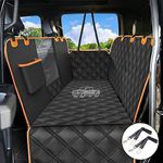 KYG Dog Car Seat Cover X-Large Dog Car Cover with Mesh Visual Window Car Seat Cover for Back Seat 100% Waterproof Car Seat Protector for Dogs Durable Nonslip Dog Hammock for Pickup Trucks SUVs