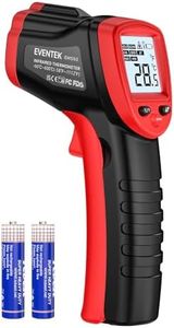 Eventek Infrared Thermometer Gun -58°F~1022°F (-50°C~550°C), IR Laser Thermometer Gun for Cooking, Pizza Oven, Grill, Griddle, Engine with Adjustable Emissivity & Max Min (NOT for Humans)