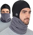 Tough Headwear Fleece Neck Warmer - Neck Gaiter Tube, Ear Warmer Headband & Face Mask. Ultimate Thermal Retention