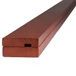 Precision Quilting Tools Quilt Hanger Rack, Knob-Less Modern Wooden Design for Wall Hanging to Clamp Quilts, Rugs, Tapestries (Dark Stained Wood 48ââ‚¬Â Size)