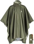 ANYOO Hooded Rain Poncho for Adults