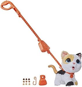 FurReal Poopalots - Big Wags Cat - I Poop - Interactive Plush Pet Kitten - Connectible Leash System - Interactive Toys for Kids-Ages 4plus