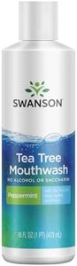 Swanson Tea Tree Mouthwash Peppermint 16 fl Ounce (473 ml) Liquid